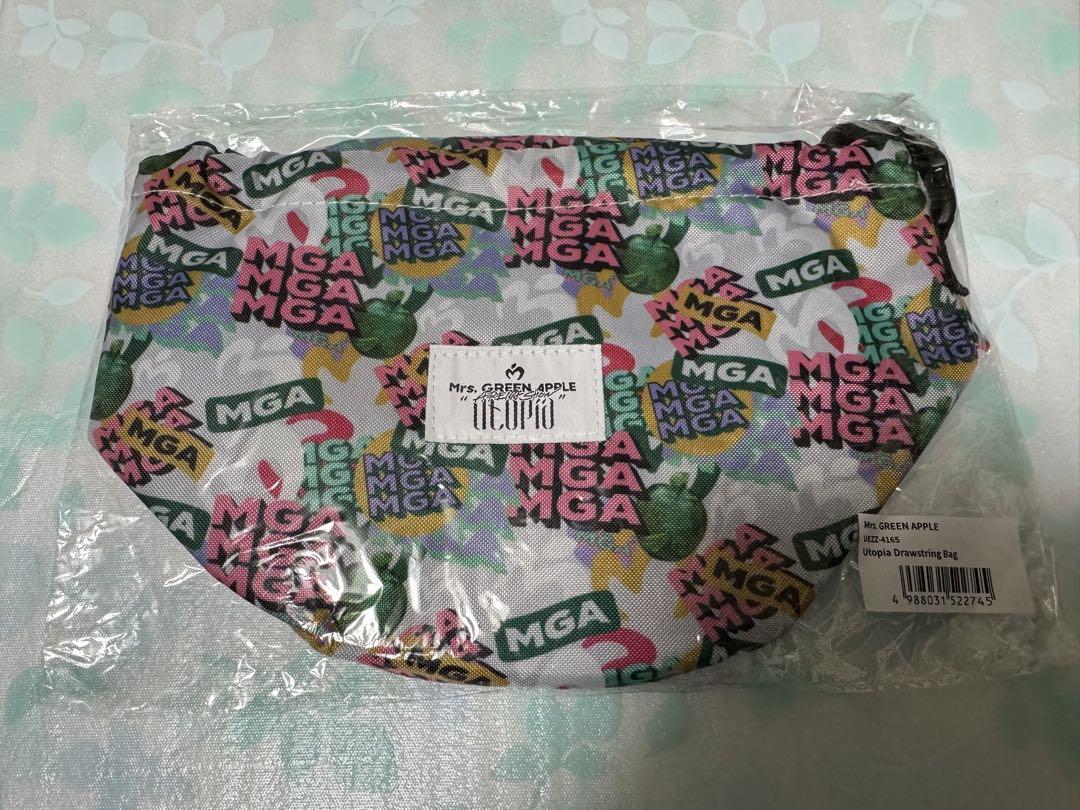 Mrs. GREEN APPLE ユートピア ドローストリングバッグ Mrs. GREEN APPLE ユートピア ドローストリングバッグオンラ