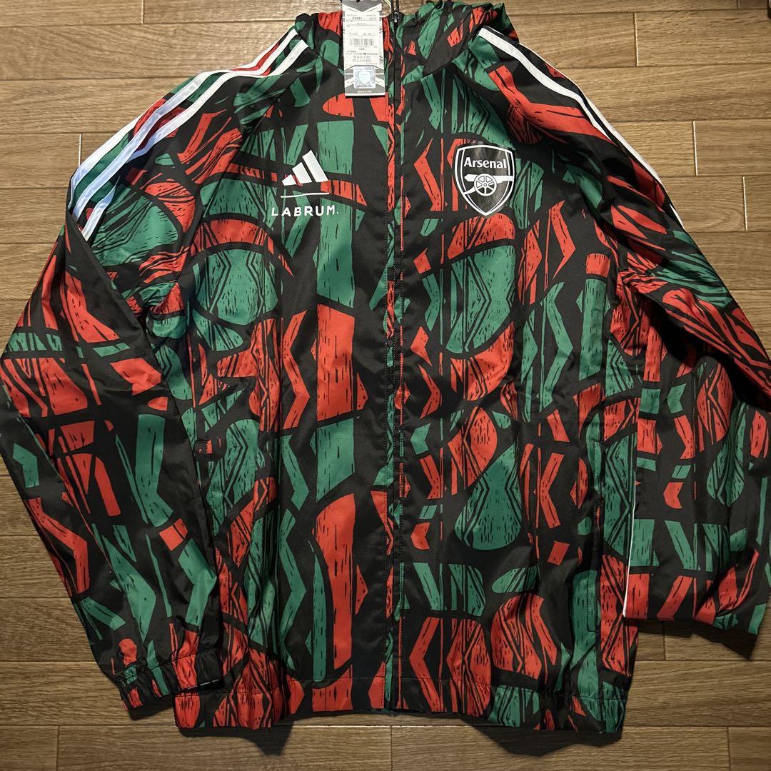 アディダス アーセナル × LABRUM シーズナル ウインドブレーカー
