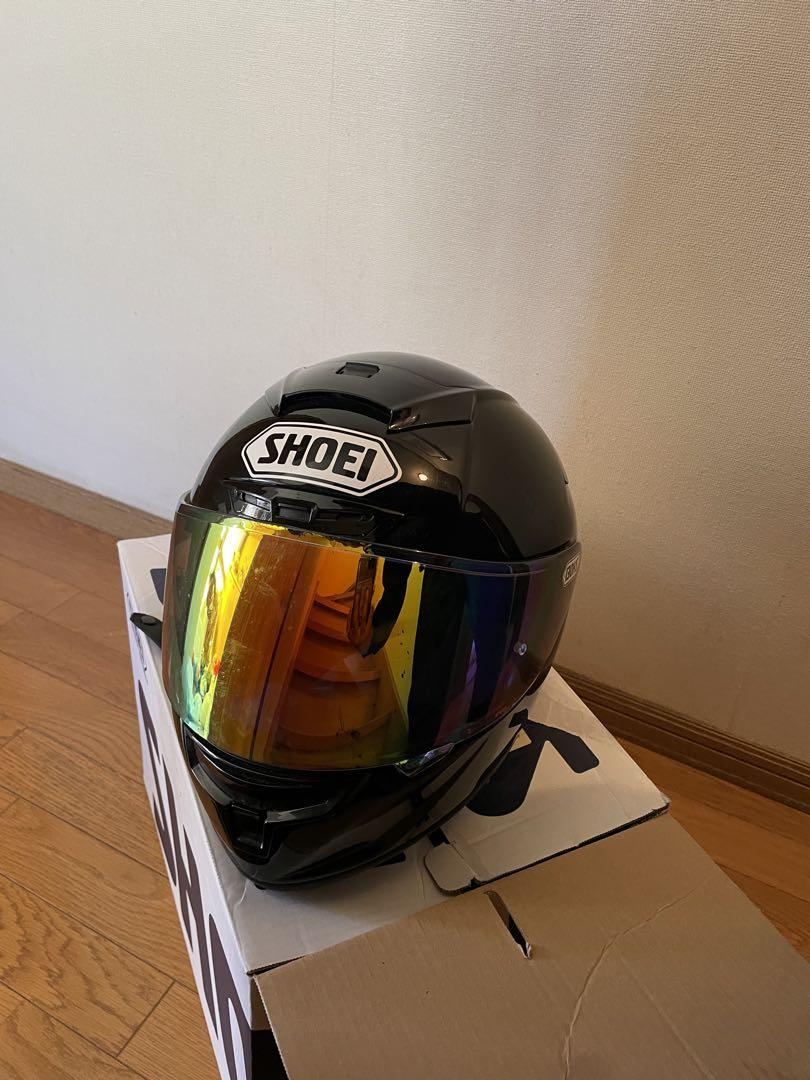 SHOEI ブラック ヘルメット ミラーシールド（ミラーブルー