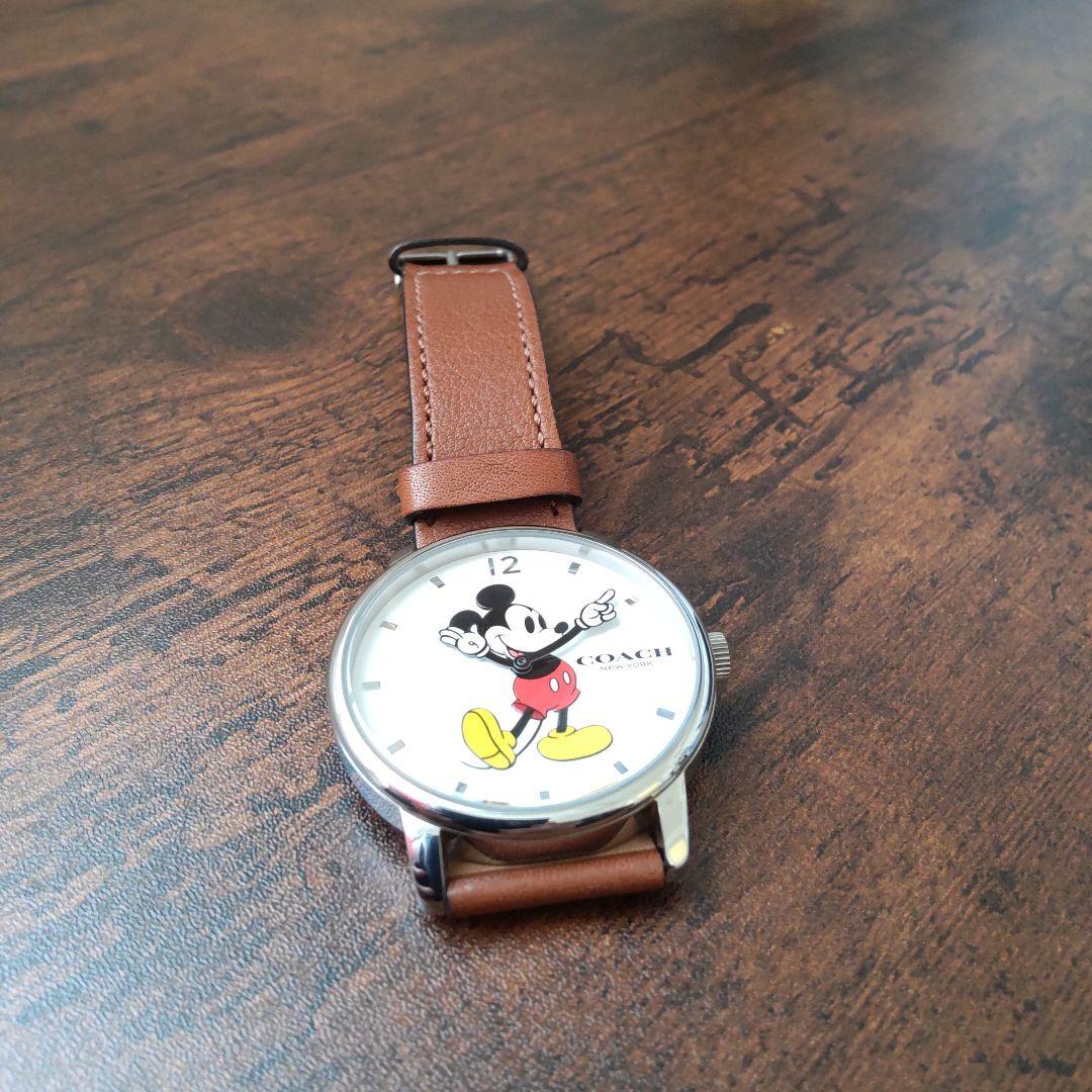 COACH ディズニー　ミッキーマウス 腕時計 COACH コーチ 時計 レディース腕時計 純正BOX付き X DISNEY