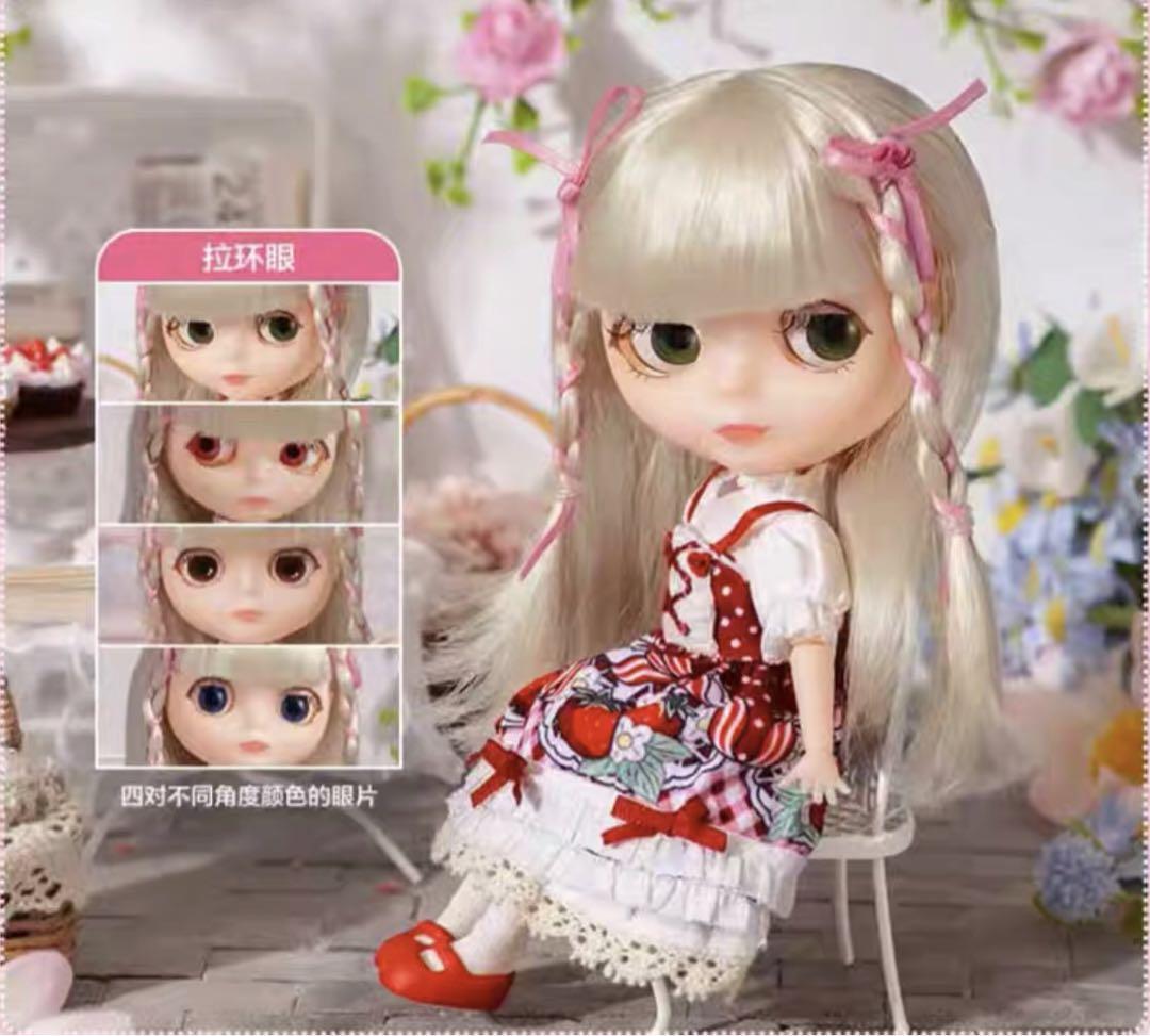 POP MART ストロベリー・ドールズ 2体セット POPMART ブライス ポップマート 可動ドールBJD ストロベリー即