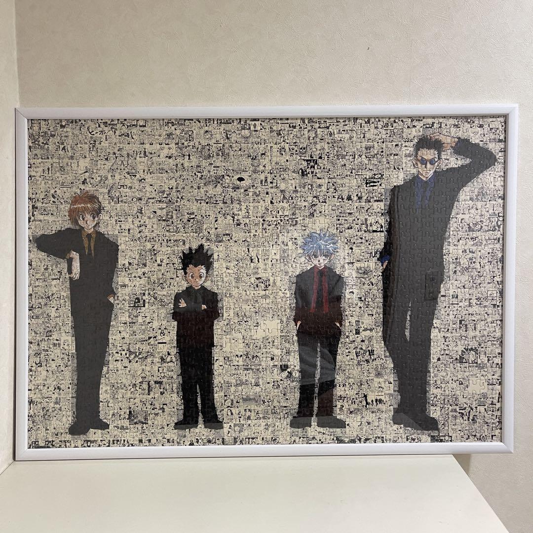 冨樫義博展 ハンターハンター モザイクアートパズル 完成品 額