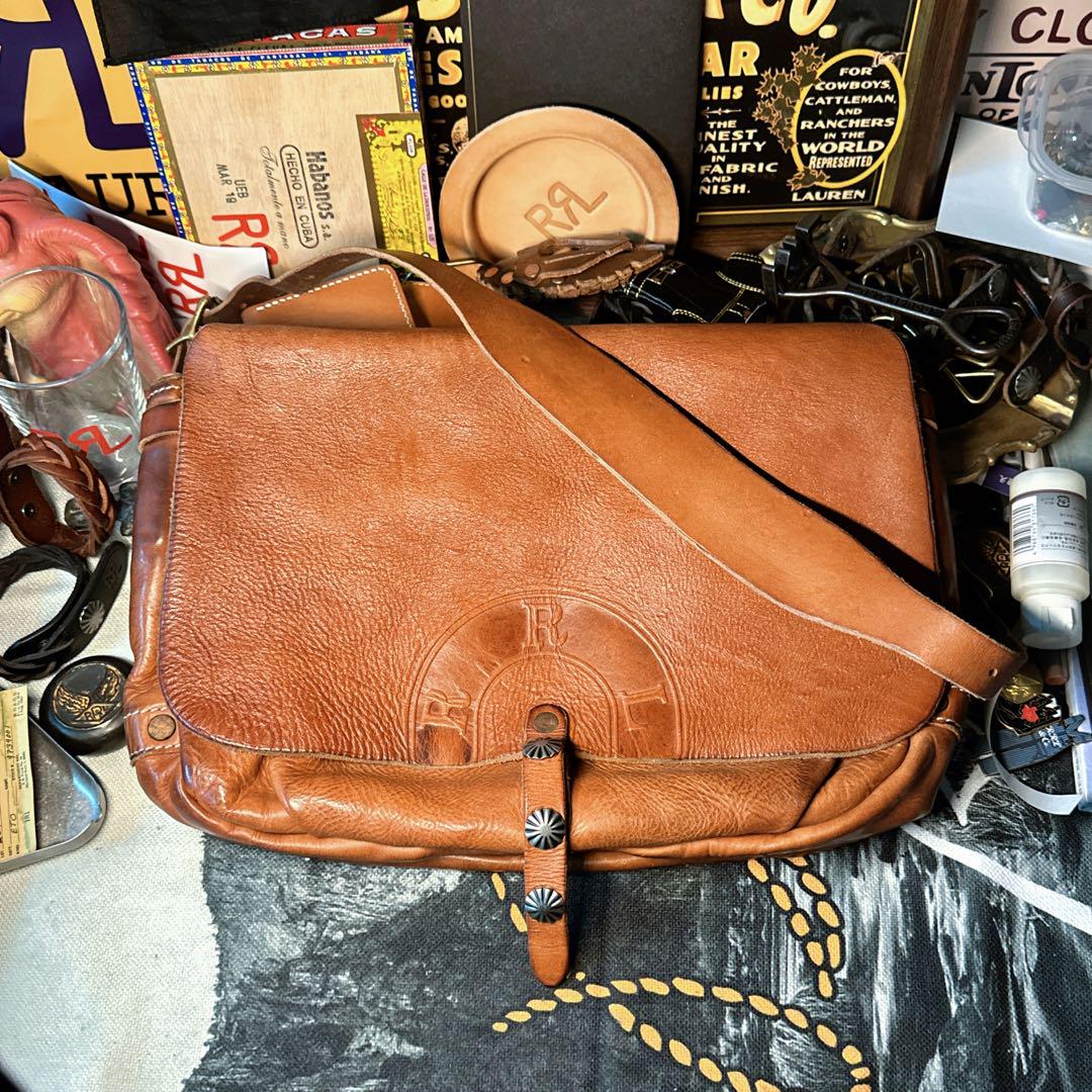 RRL 经典ヴィンテージレザー郵便バッグ RRL 经典ヴィンテージレザー郵便バッグ （本格派ヴィンテージ