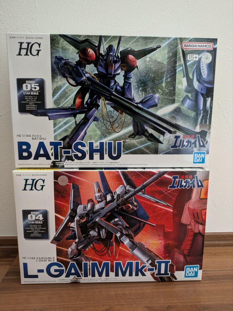 HG BAT-SHU & L-GAIM MK-II 1/144（HI-METAL R Bat-Shu (Heavy