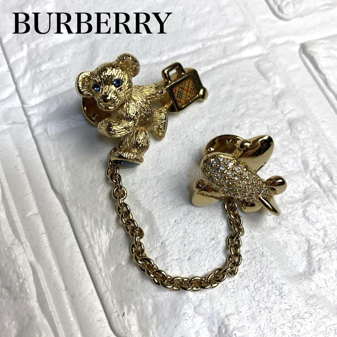 激レア 美品 BURBERRY ホース ピンズ ピンバッジ ブローチ アクセ BURBERRY - レア バーバリー ピンバッジの通販 by ルーハ's shop