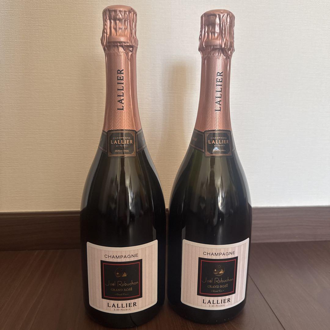 ジョエル・ロブション　LALLIER シャンパン 750ml　2本セット ジョエル・ロブション LALLIER シャンパン 750ml 2本セット