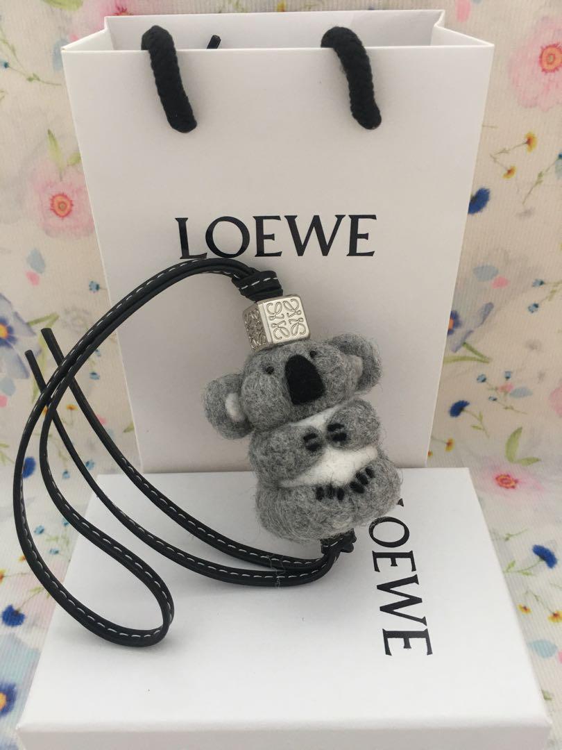 LOEWE・ロエベ バッグチャームフェルト＆フェルト&カーフ