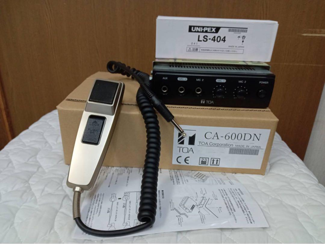 TOA 車載アンプ60W1台 選挙 広報 マイク1本 UNI-PEX SPコード