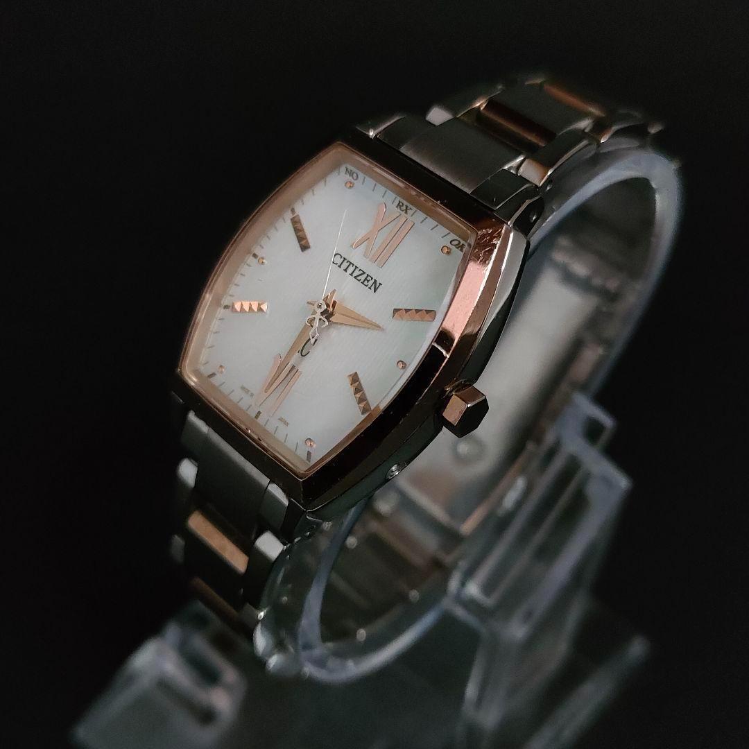美品【稼働品】CITIZEN シチズンXC H030 ゴールド シェル文字盤