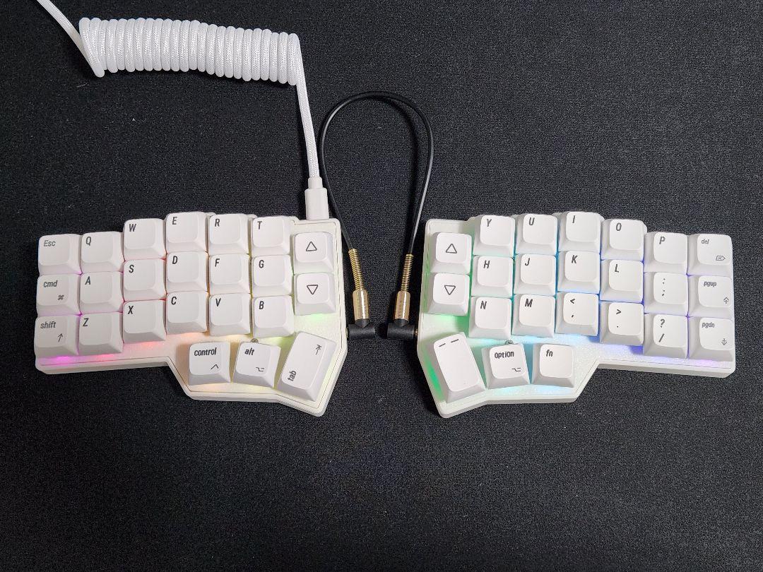 Corne v4.1 Cherry 完成品 自作キーボード（Corne Chocolate）
