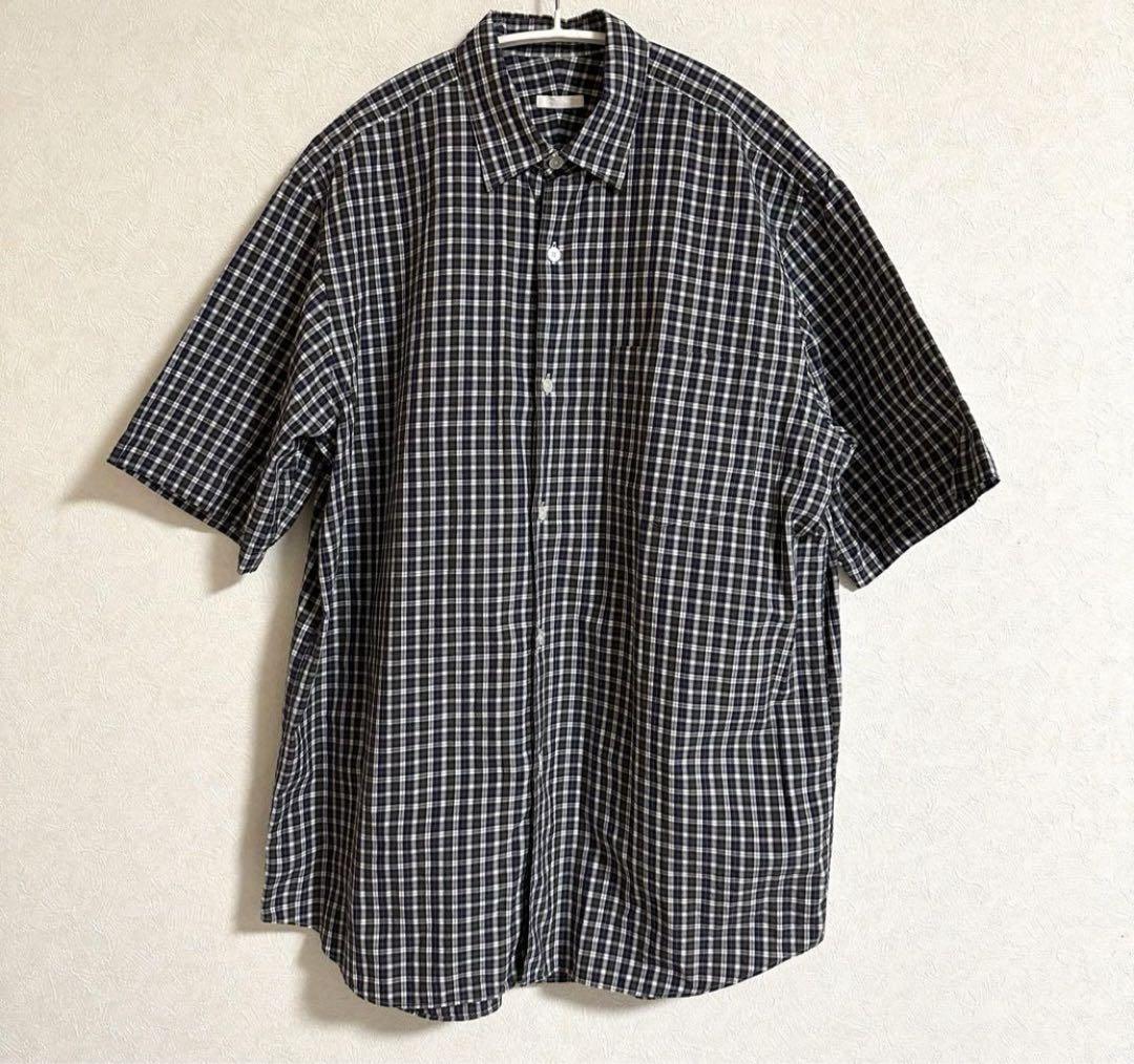 希少 試着のみ サイズ2 19ss コモリ タータンチェック　シャツ COMOLI(コモリ) 19SSタータンチェックコモリシャツチェック