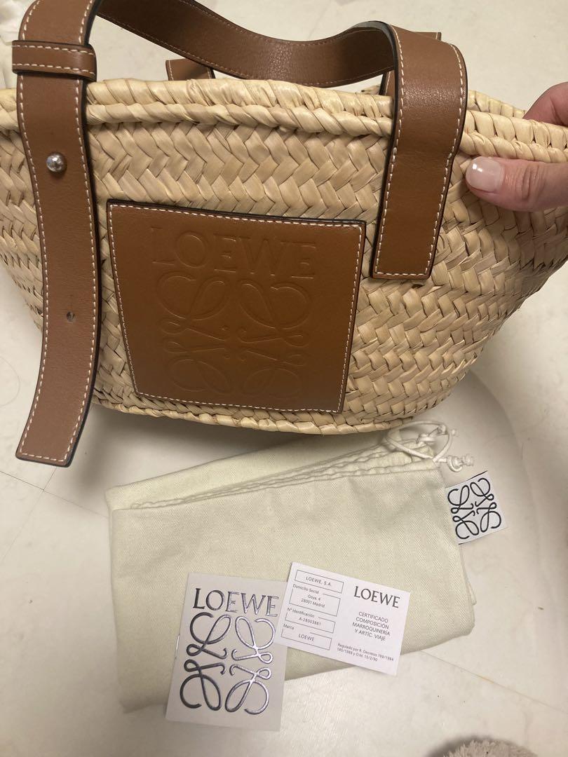 ロエベ ビッグサイズ　カゴ　バスケットバッグ 購入品レポ♡今年のかごバッグはコレ！ロエベかごバッグ大きさ