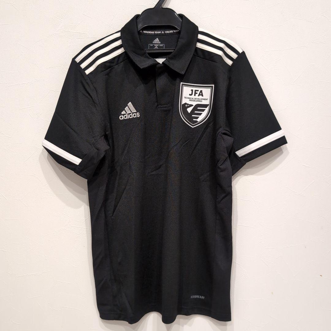 adidas アディダスJFA 半袖ウェア シャツ 黒 Lサイズ 新品 adidas 黒 XL オーバーサイズシャツ スポーツウェア