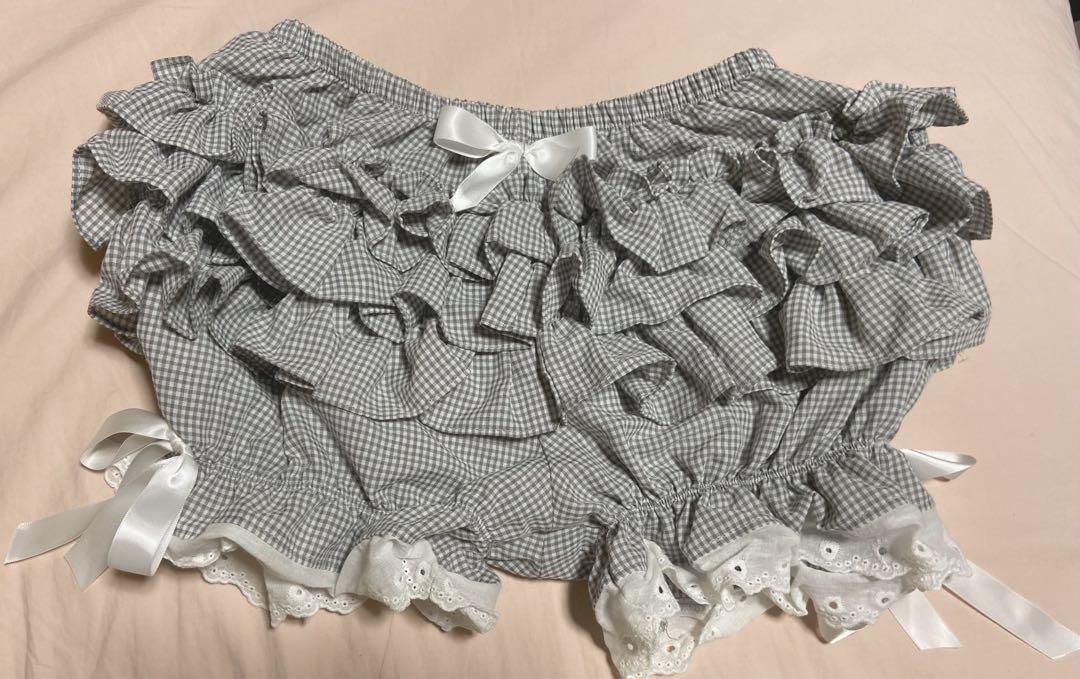 「新商品」に関するプレスリリース たっぷり段フリルリボンキュロット 天使界隈anonenone グレー パンツ