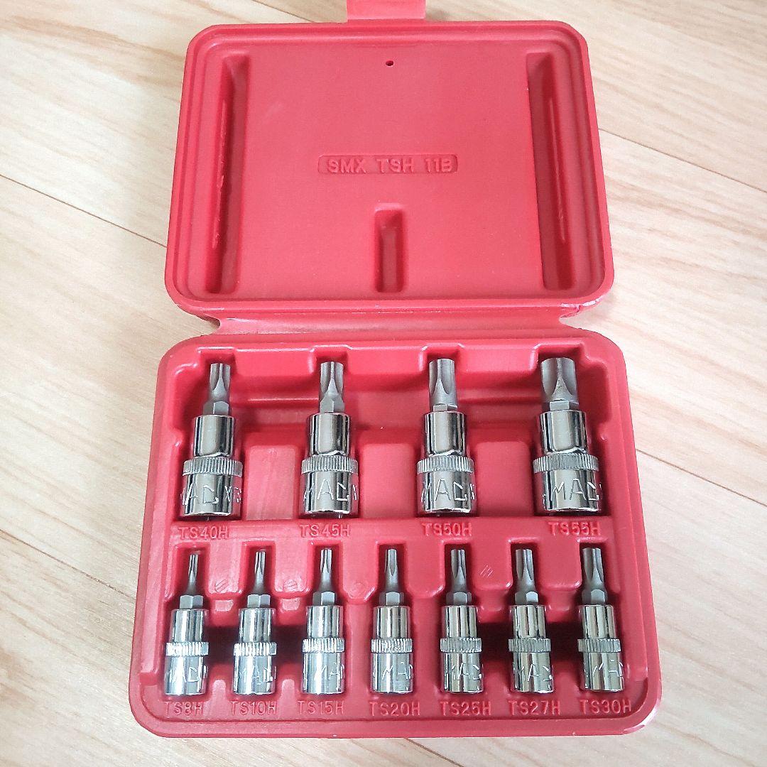 マックツールズ　11Pc. 5Pt. 星形タンパープルーフソケットセット MAC TOOLS（マックツールズ） 11Pc. 5Pt. 星形タンパープルーフ