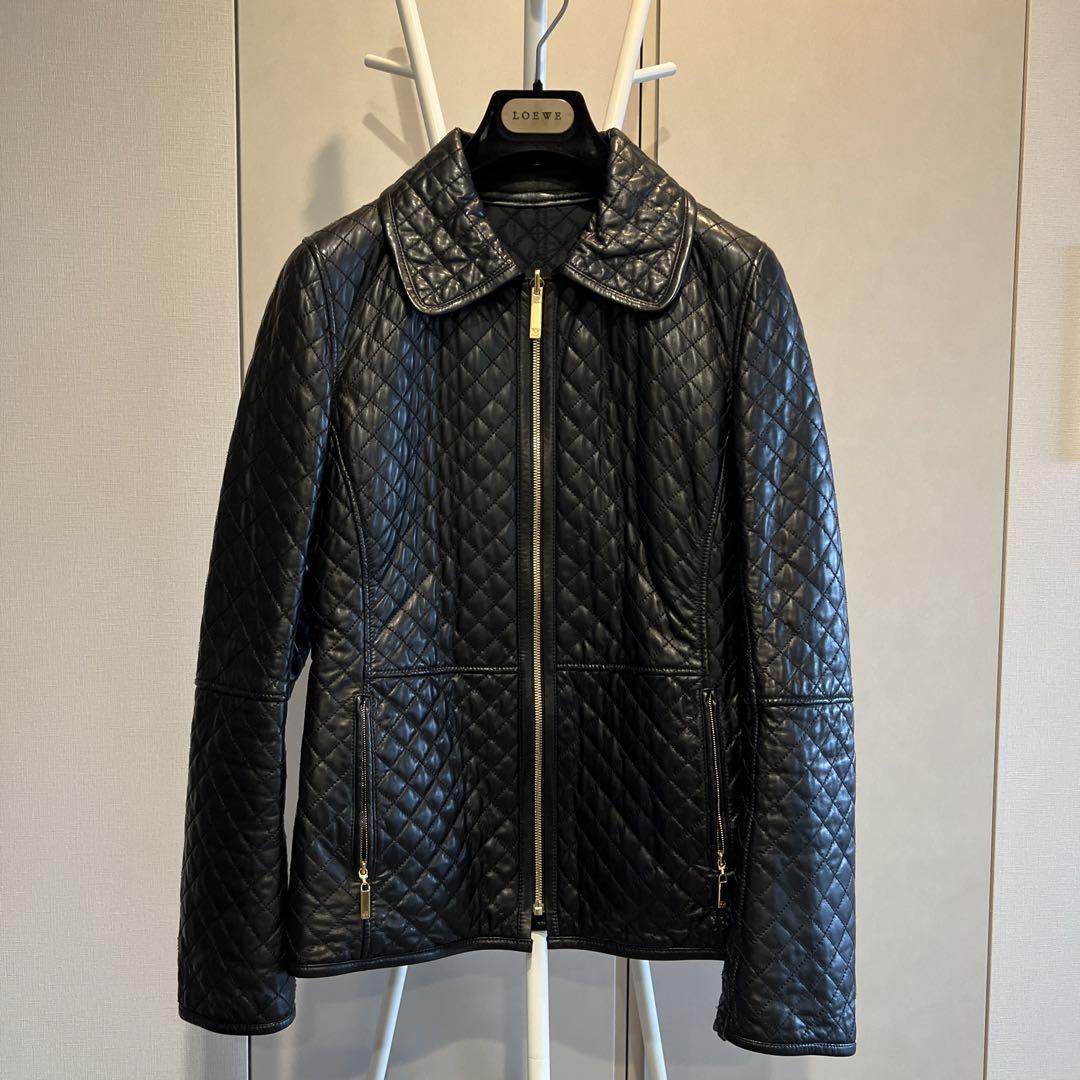 【最高級レザー】ロエベ レザージャケット スペイン製　レディース　size40 女性用高級レザー既製ジャケット - LOEWE - LOEWE