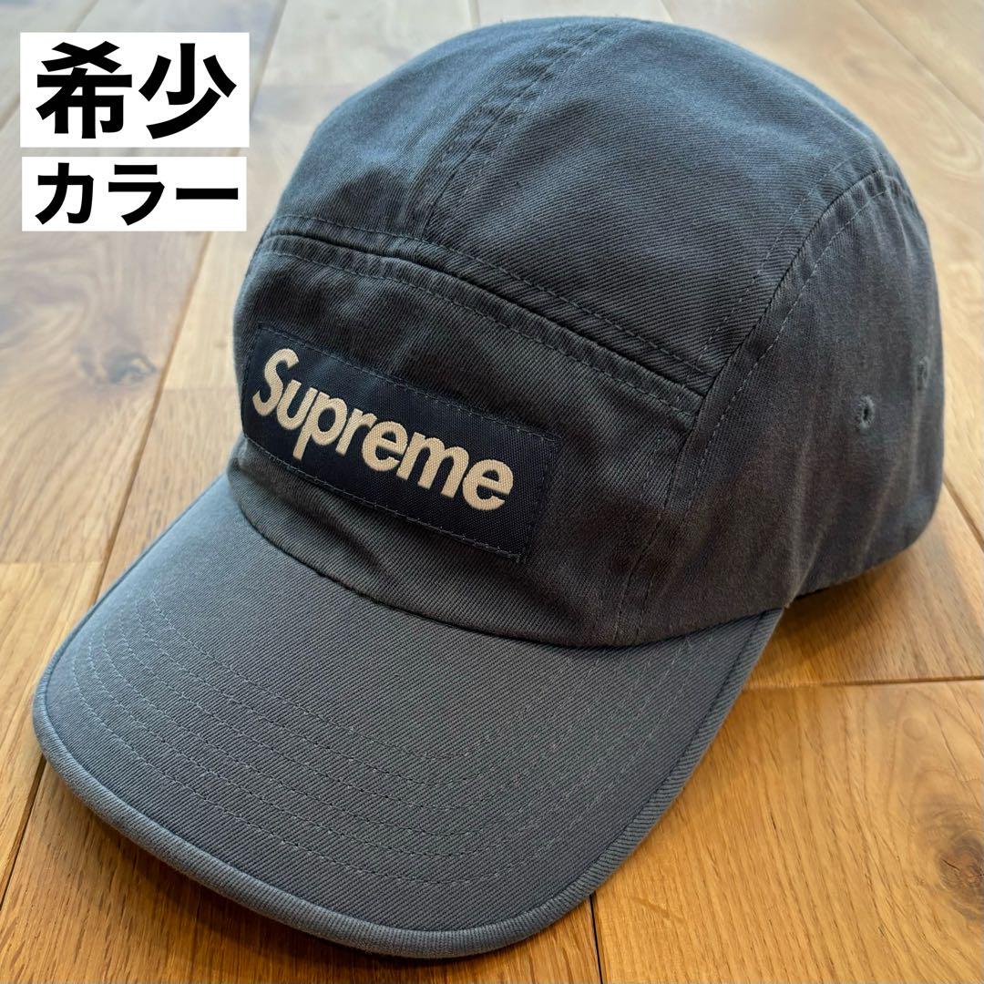 希少色】Supreme Washed Chino Twill Camp Cap（Supreme Washed