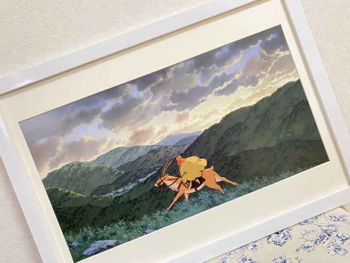 額装品】激レア! もののけ姫 2004年 描き下ろし ジブリ