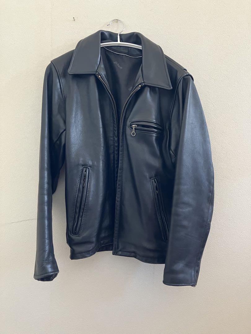 美品 schott 642 シングルライダースジャケット 32（Schott