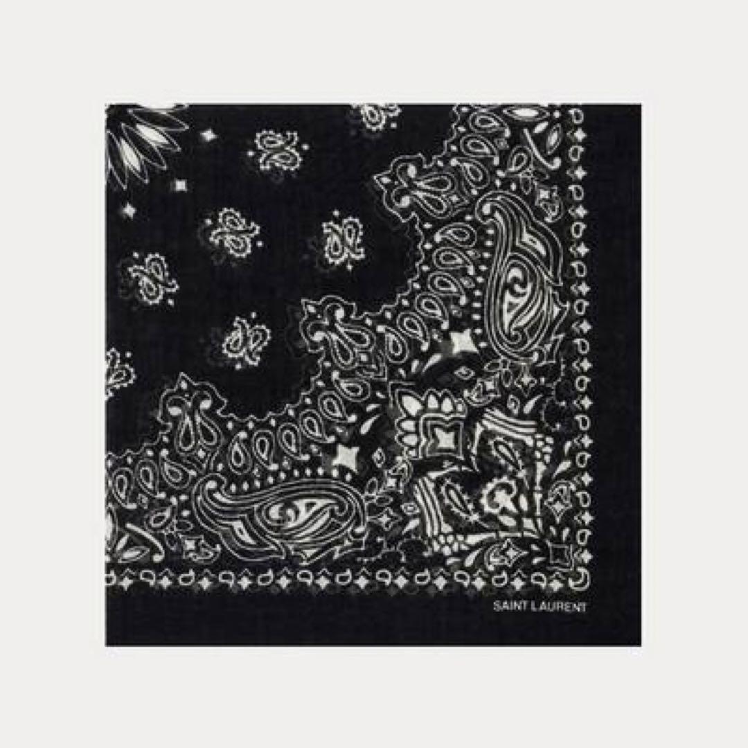 SAINT LAURENT サンローラン バンダナ ペイズリー ストール