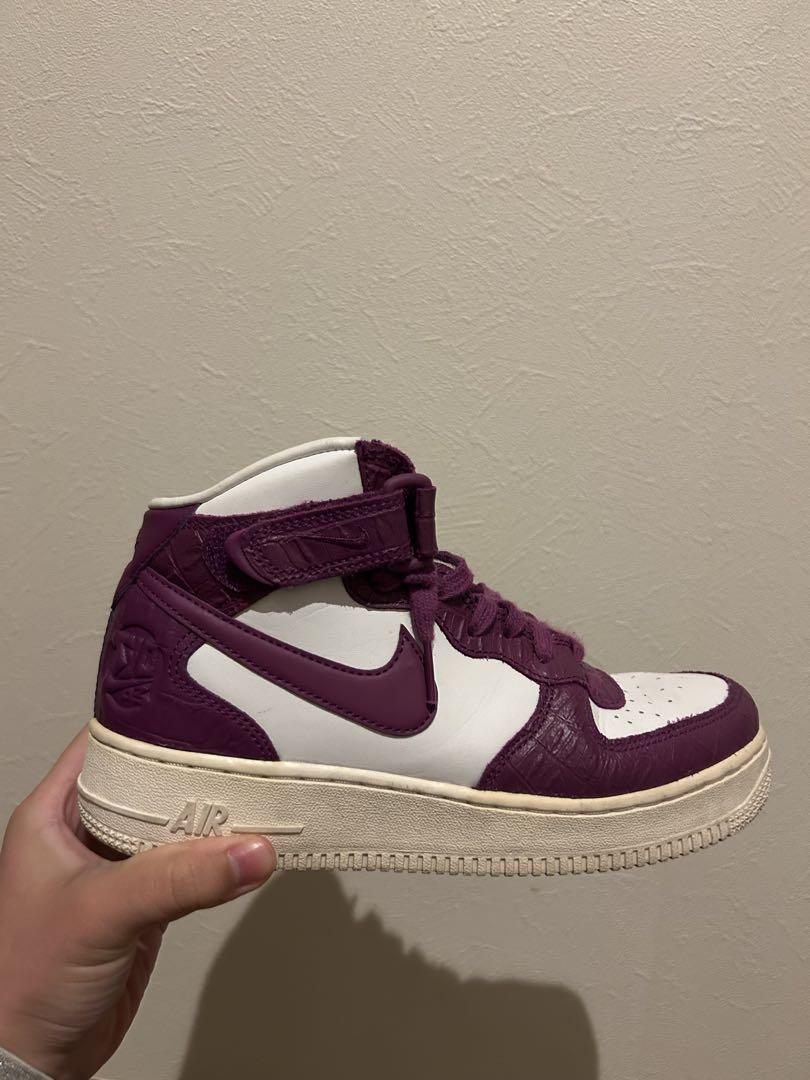 Nike Air Force 1 紫/白 ハイカット（ナイキ エアフォース1