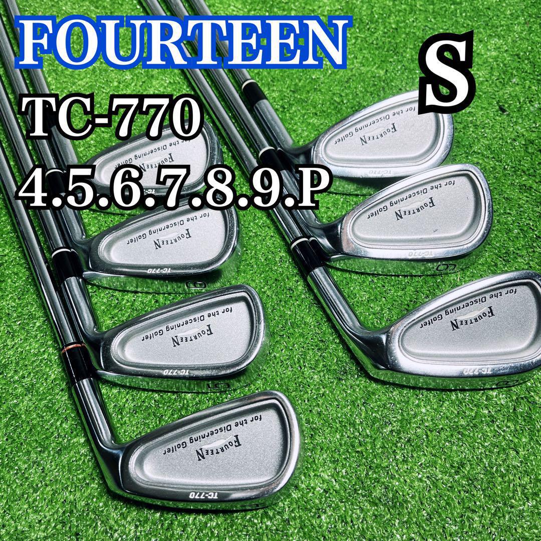JC662 FOURTEEN フォーティーン TC-770 アイアン 右利きht JC662 FOURTEEN フォーティーン TC-770 アイアン 右利き