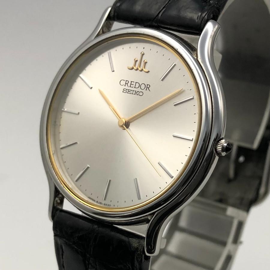 くろかわページ 精度良好】SEIKO クレドール シグノ クォーツ腕時計 メンズ