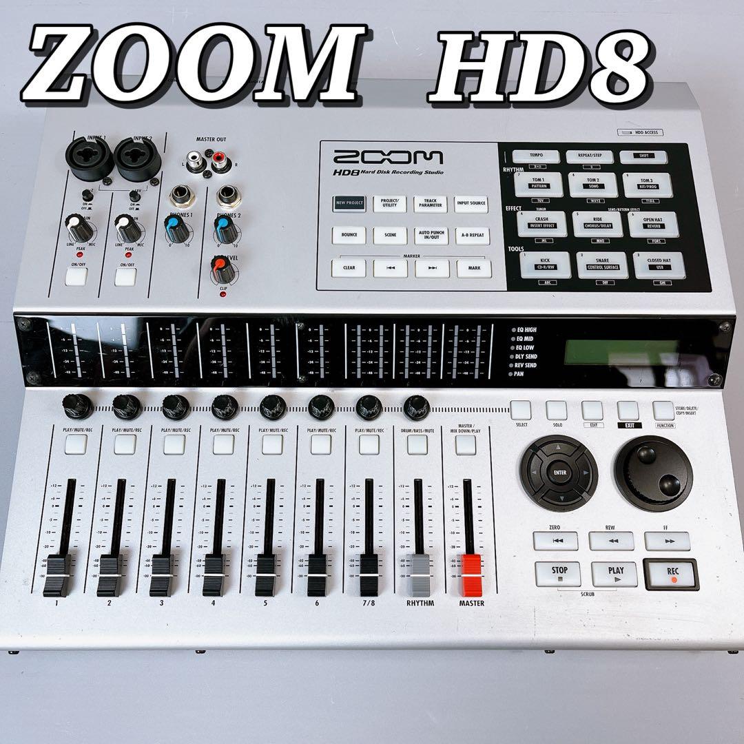 ZOOM HD8 デジタルレコーディングスタジオ Zoom HD8 Recording Studio with Built in Burner - 4515260007400
