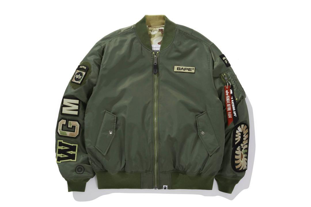 BAPE X ALPHA REVERSIBLE MA-1 M（Reversible BAPE × ALPHA