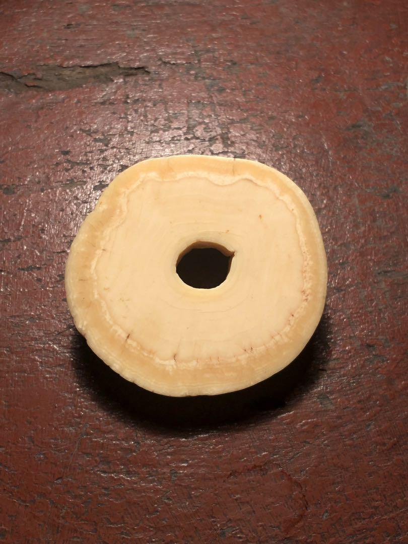 エマさん向け ウニコール 輪切り 根付 （Y626-5 彫刻置物 龍