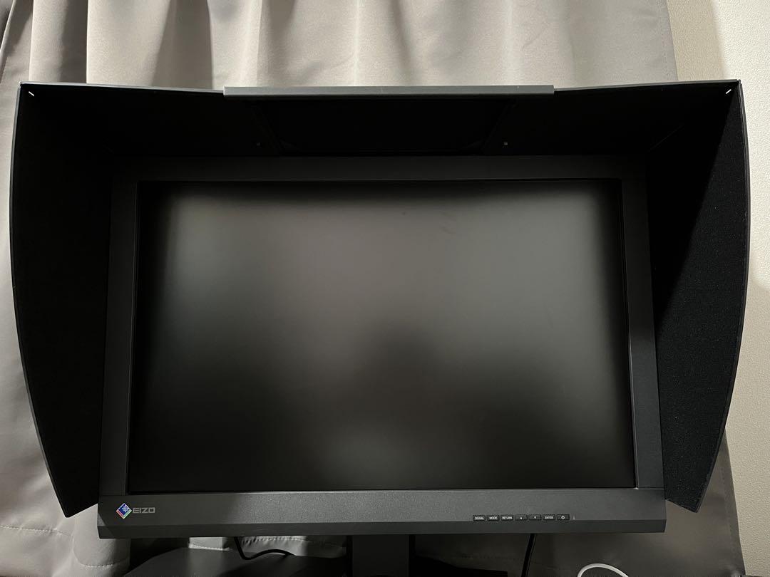 EIZO モニター CS240 フード付き （中古】EIZO 遮光フード