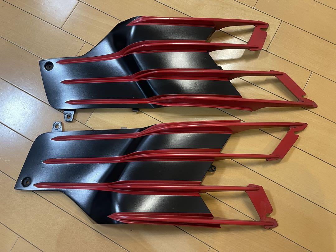 カワサキ ZX-14R用 サイドカバー 赤／黒（KAWASAKI ZX-14R「ZX