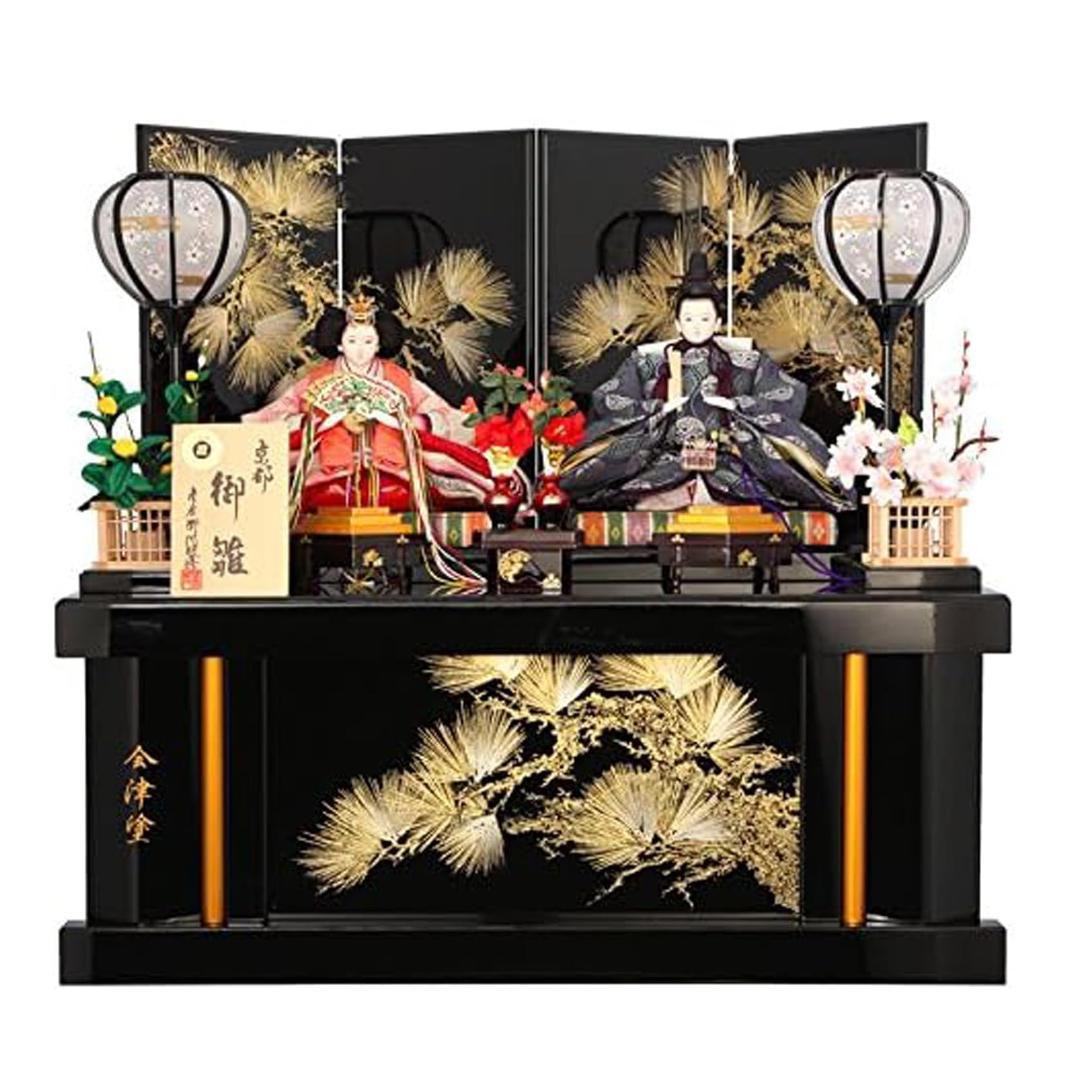 新品未使用 ひな人形 親王飾 彦左衛門監修 熊倉聖祥 正絹さくら