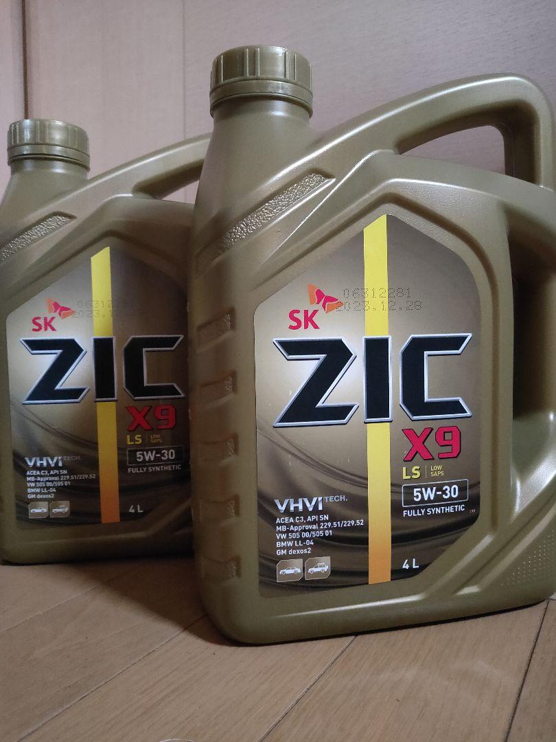 新品 C3規格 クリーンディーゼルオイル ZIC X9 5W-30 4L 2本