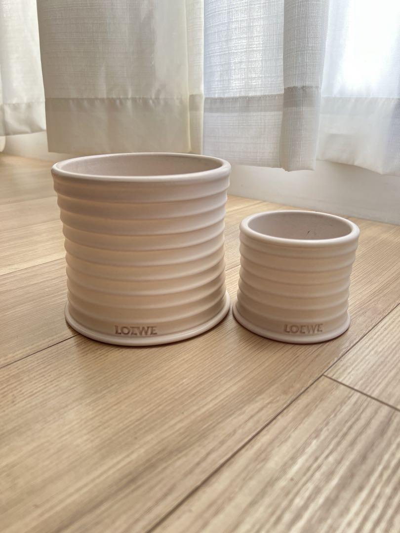 ロエベ LOEWE キャンドル 陶器製 オレガノ 2個セット（オレンジ