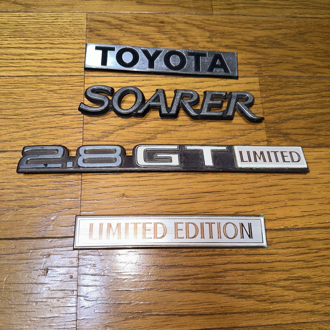 ソアラ エンブレム 当時物 （TOYOTA SOARER エンブレム 2点set