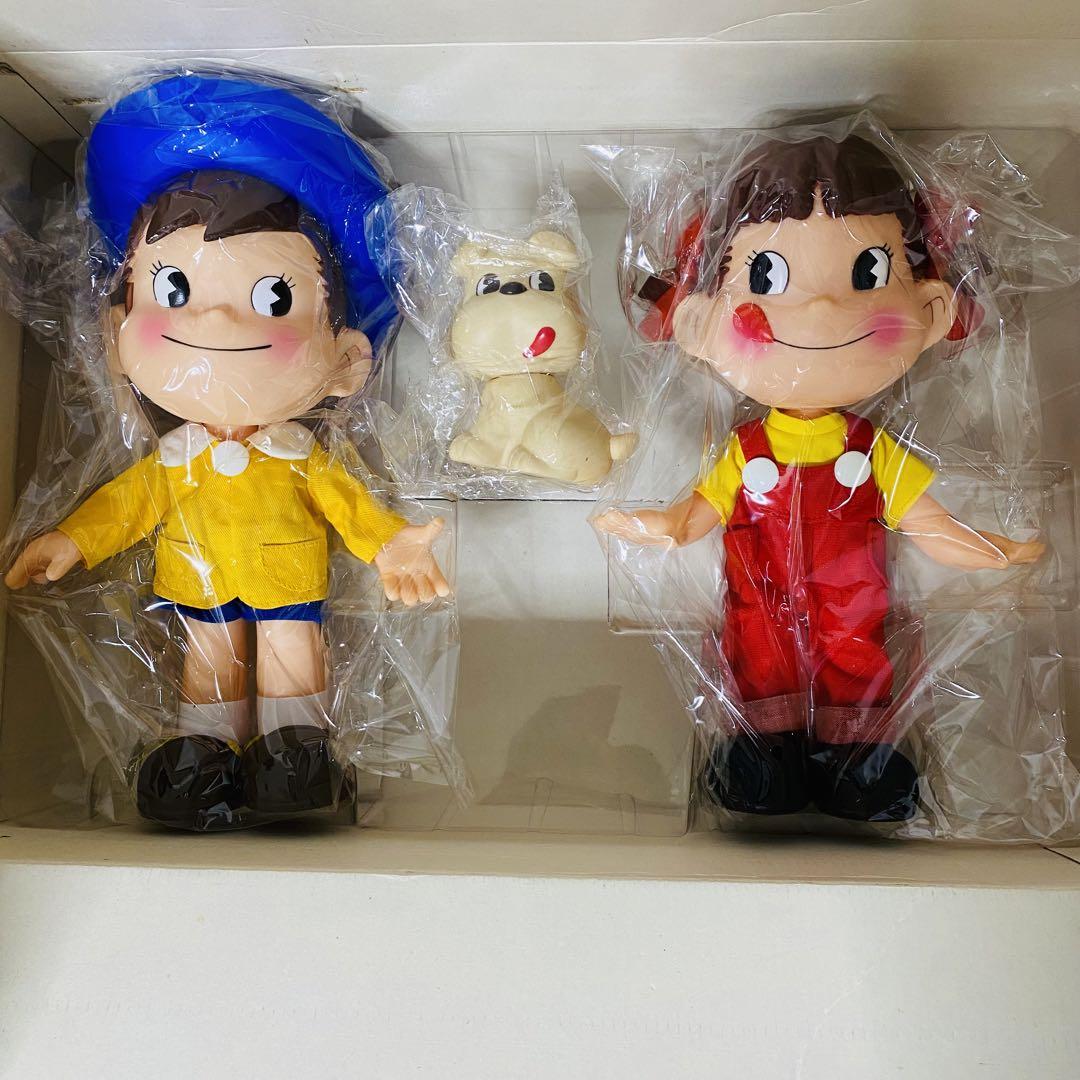 不二家 懸賞品 ペコちゃん ポコちゃん 犬 フィギュア （新品