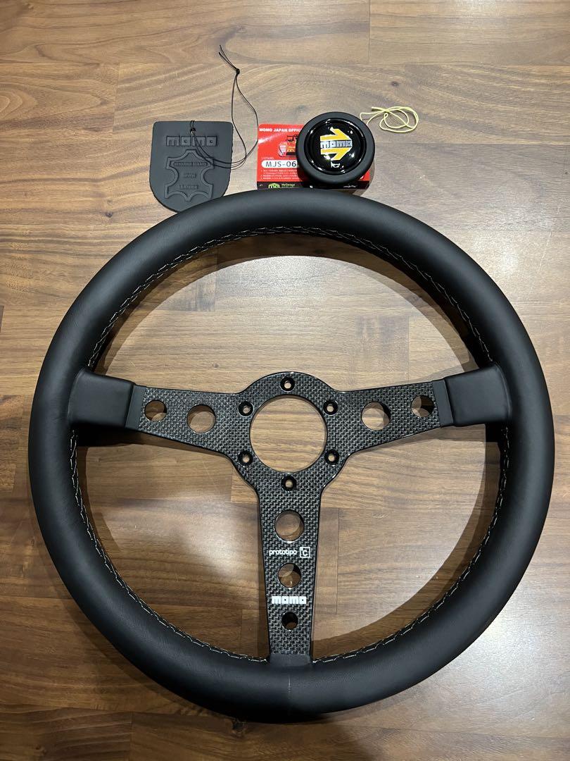 極美品 モモ プロトタイプ 6C カーボンステアリング （MOMOモモ