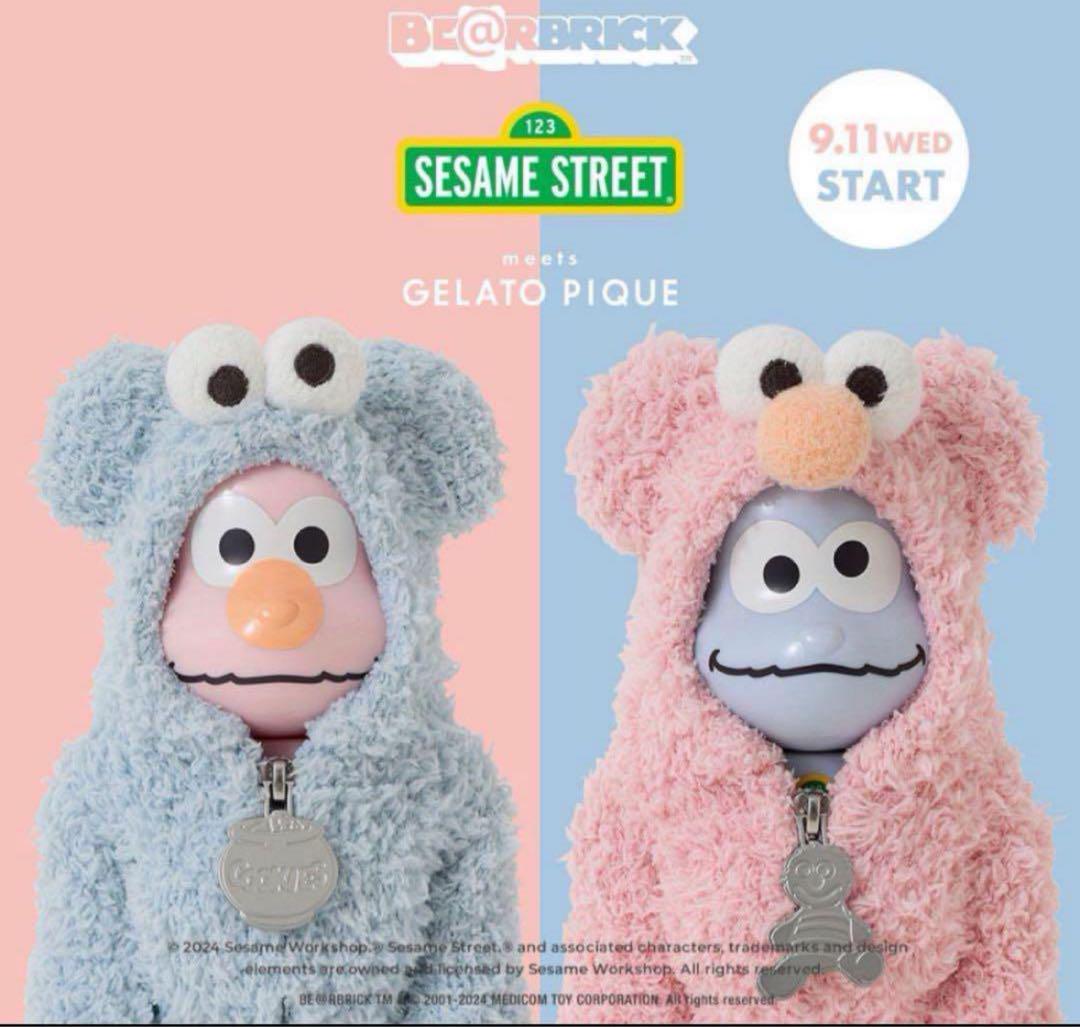 BE@RBRICK × SESAME STREET エルモ 400% ペアセット（BE@RBRICK