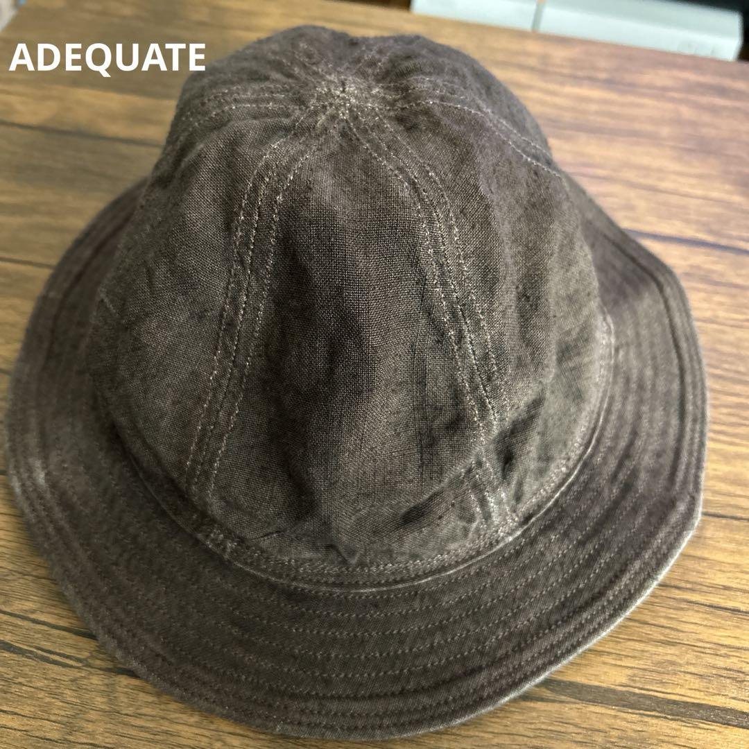 adequate （アダクワッタ）リネンハット adequate （アダクワッタ）リネンハット