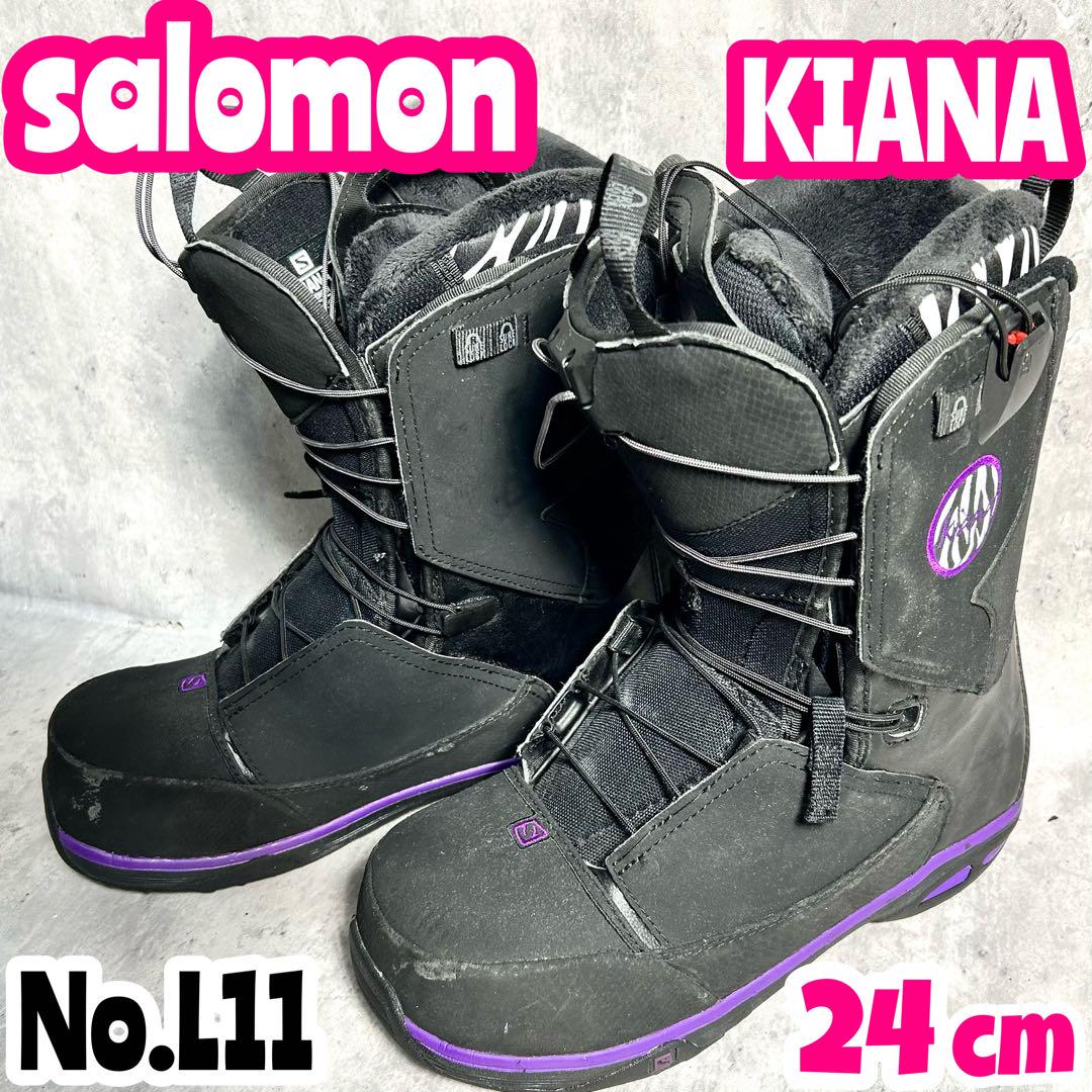 SALOMON - サロモン スノーボード ブーツ 24cm キアナ クイックレース スノボ サロモン スノーボード ブーツ 24cm キアナ クイックレース