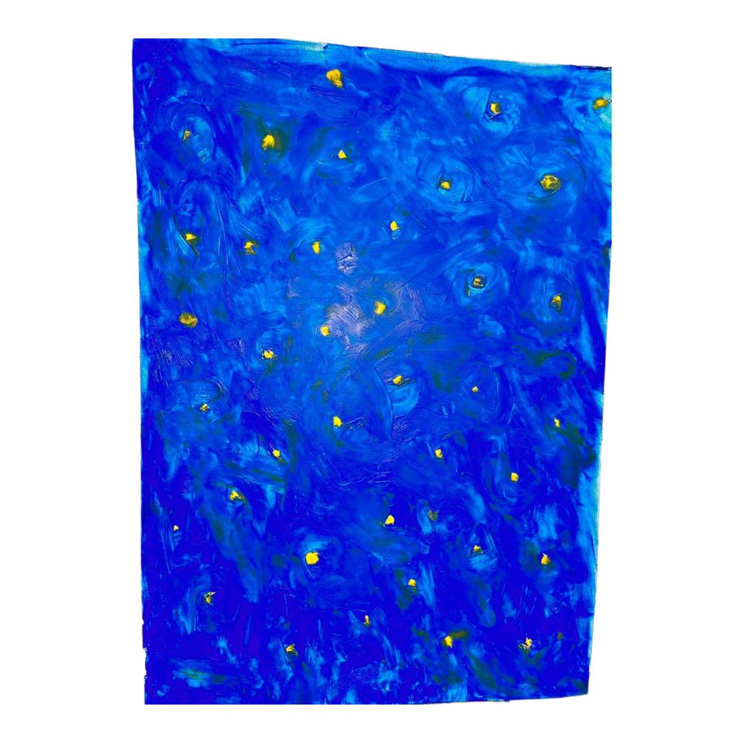 絵画】星空 （星空 | 絵のデータ販売 @水彩色鉛筆チャンネル）