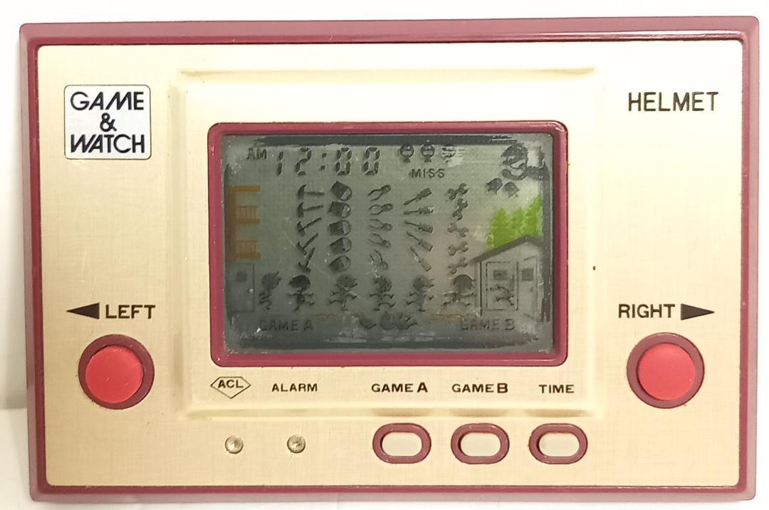 動作品】任天堂 ゲームウォッチ ヘルメット GAME&WATCH CN-07