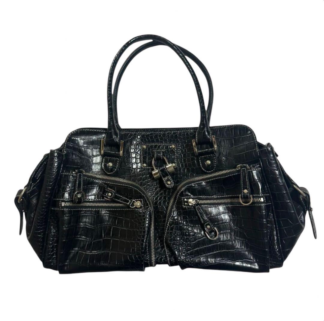 archive leather bag クロコ パンク グランジ 平成 y2k（archive