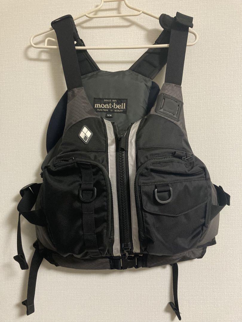 美品 mont-bell ライフジャケット アングラー S/M（モンベル 舵