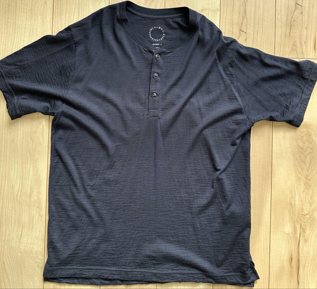 山と道 100% Merino Light Henley（100% Merino Light Crew Neck