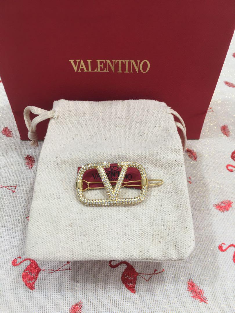 バレンティノ　ヘアピン VALENTINO ヴァレンティノ ヘアアクセサリー ヘアアクセ V