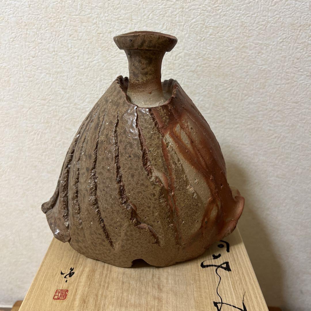 隠崎隆一 備前鎬花入 隠崎隆一 備前鎬花入 (隠崎隆一 備前鎬花入 (商品詳細|備前焼