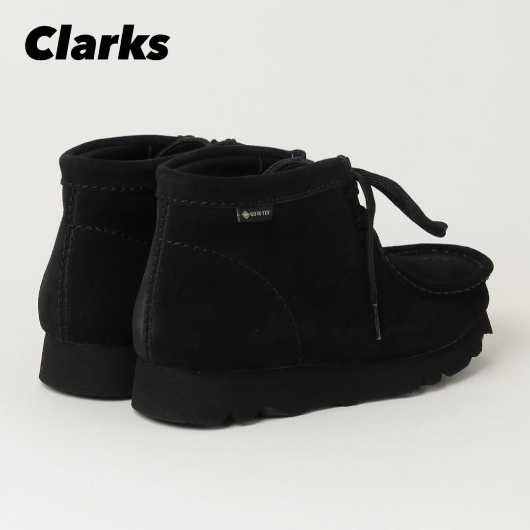 【美品】クラークス　ワラビー　ハイカット （ブラックスエード） Wallabee Boot / メンズワラビーブーツ （ブラックスエード