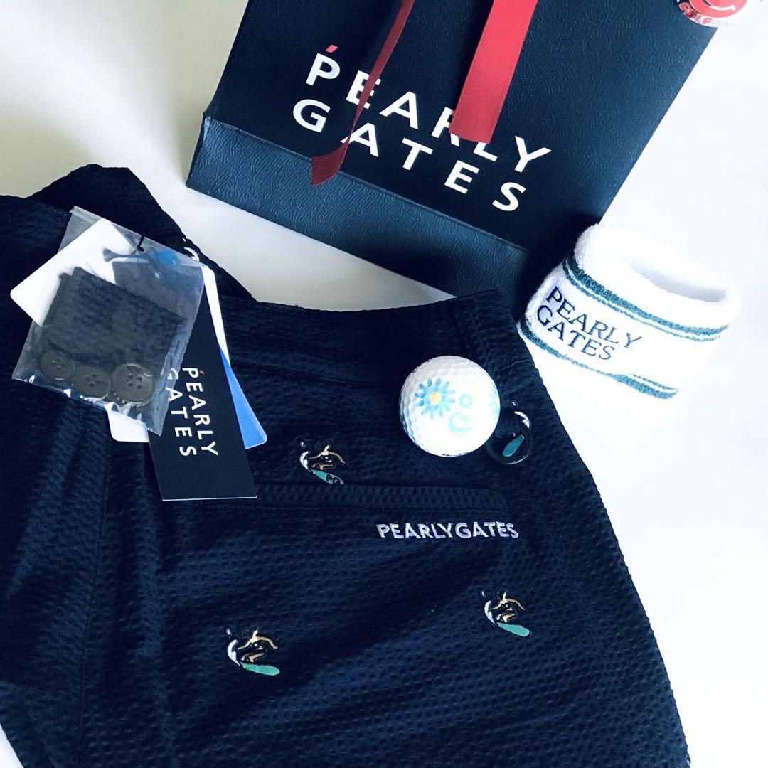 新品PEARLY GATES パーリーゲイツ ショートパンツ 撥水 春夏秋 M ドライダンボール ショートパンツ ＜Relaxシリーズ＞ | PEARLY